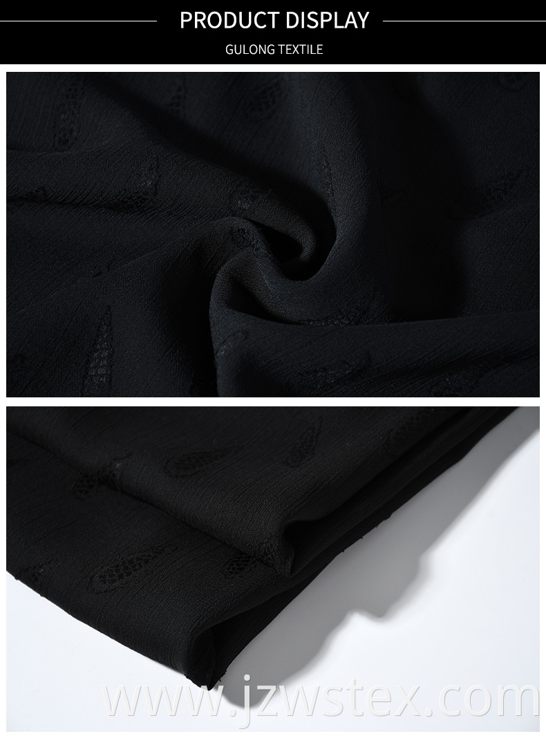 100% Polyester Cut Flower Chiffon Fabric